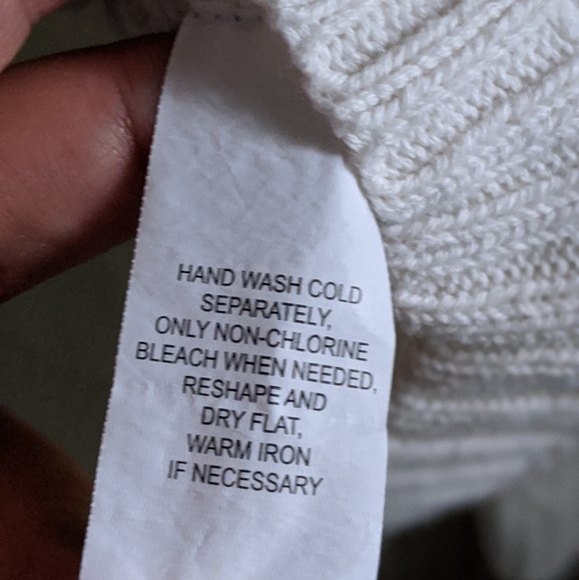 Jeanne Pierre Cream Beige 100% Cotton Sweater XL - Picture 12 of 16